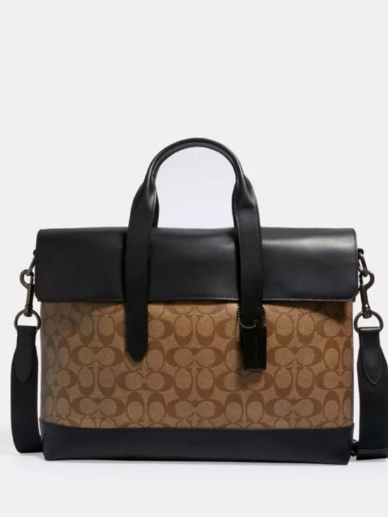 Coach Other - Coach Metropolitan Brief 40 in signature coated canvas